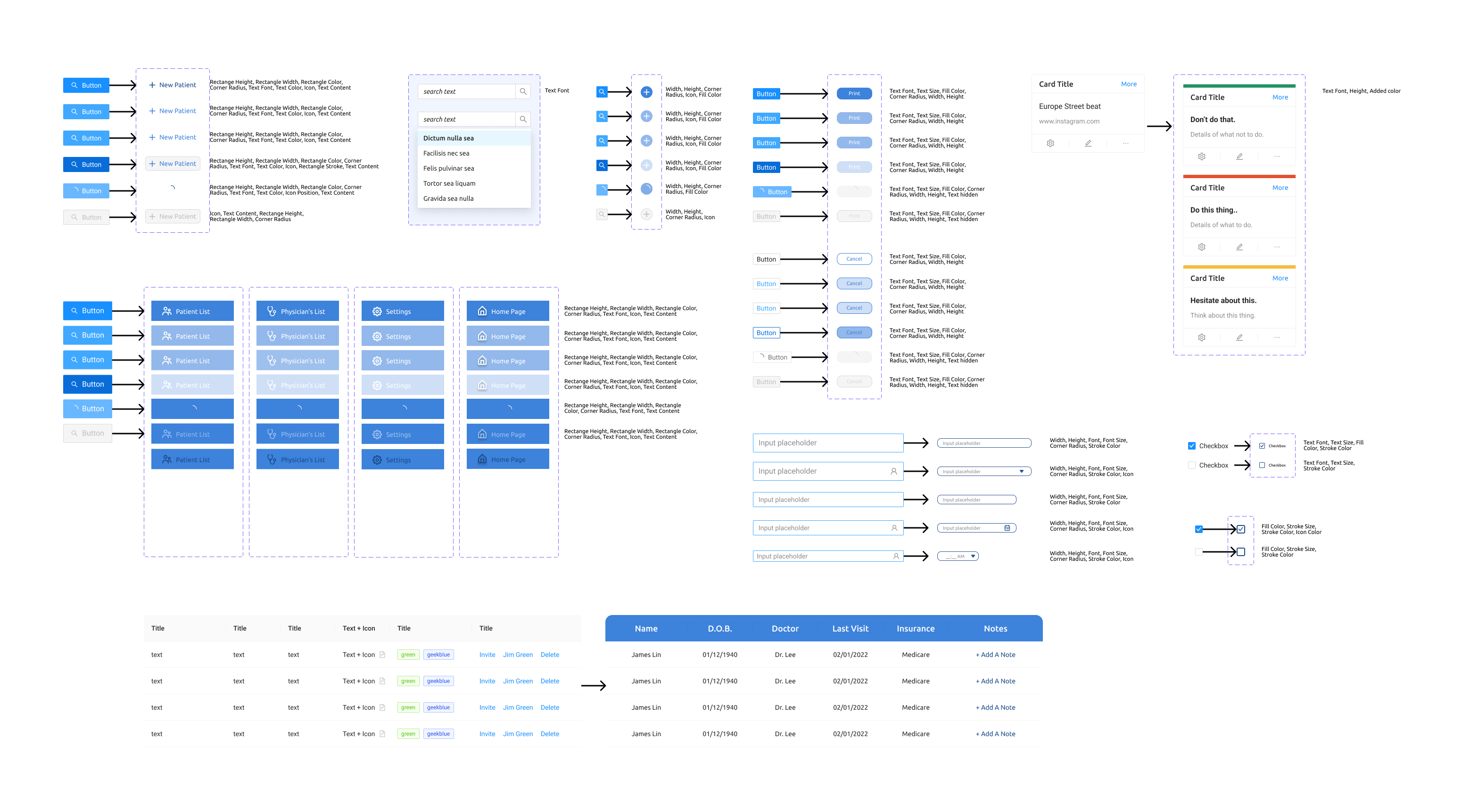 Ant Design System components
